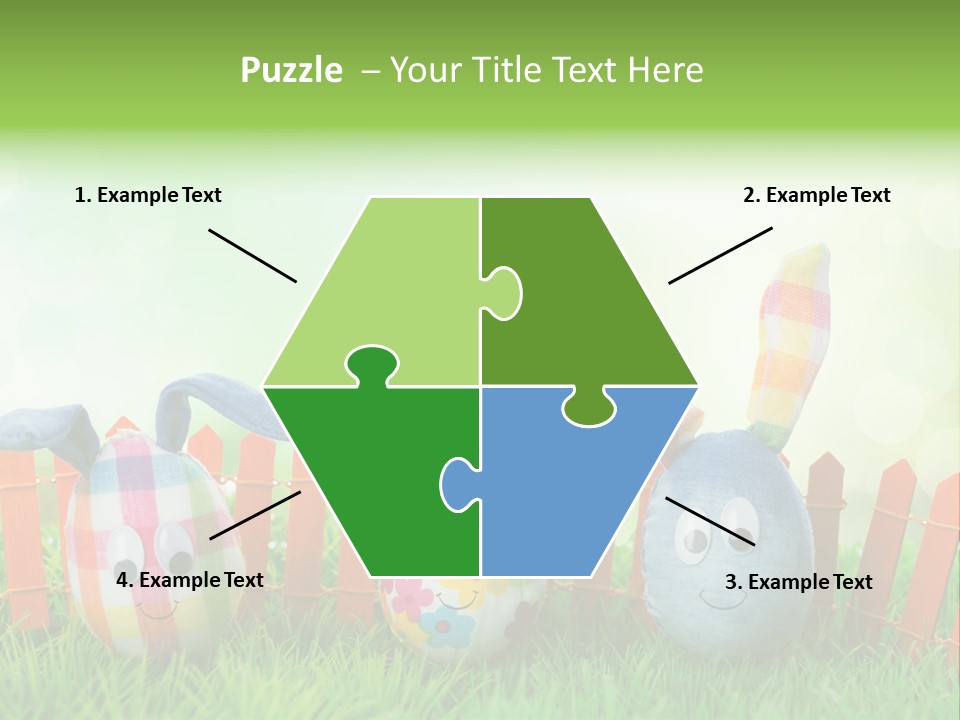 Bunny Ostereier Suchen Finden PowerPoint Template