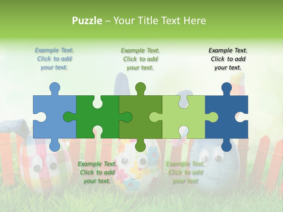 Bunny Ostereier Suchen Finden PowerPoint Template