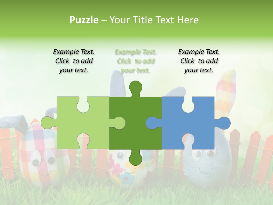 Bunny Ostereier Suchen Finden PowerPoint Template