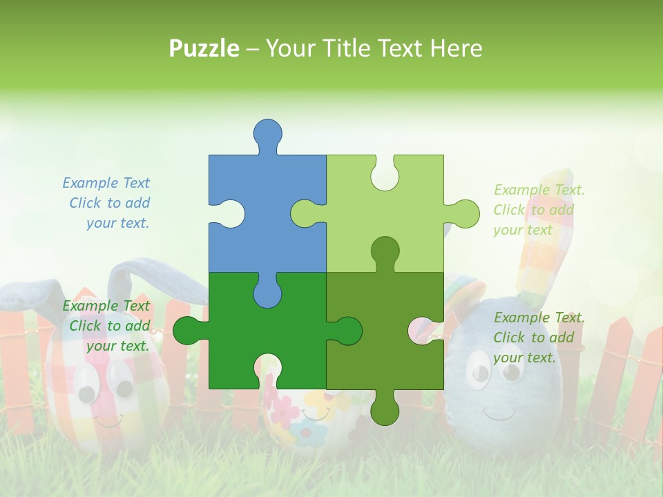 Bunny Ostereier Suchen Finden PowerPoint Template