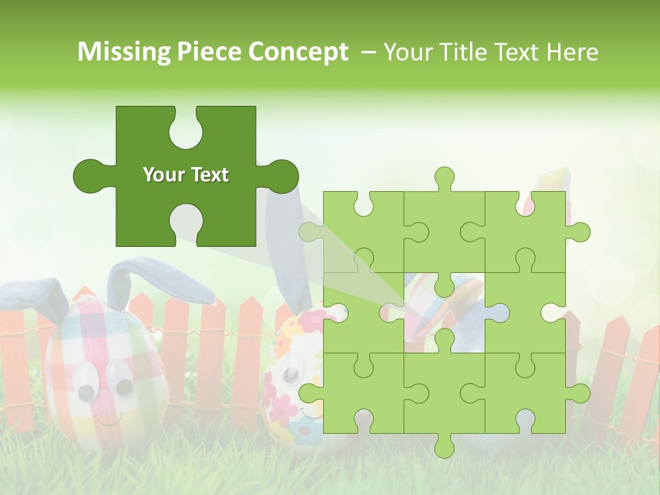 Bunny Ostereier Suchen Finden PowerPoint Template