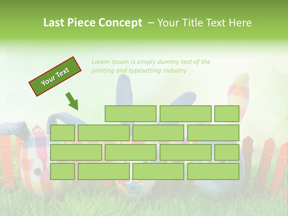 Bunny Ostereier Suchen Finden PowerPoint Template