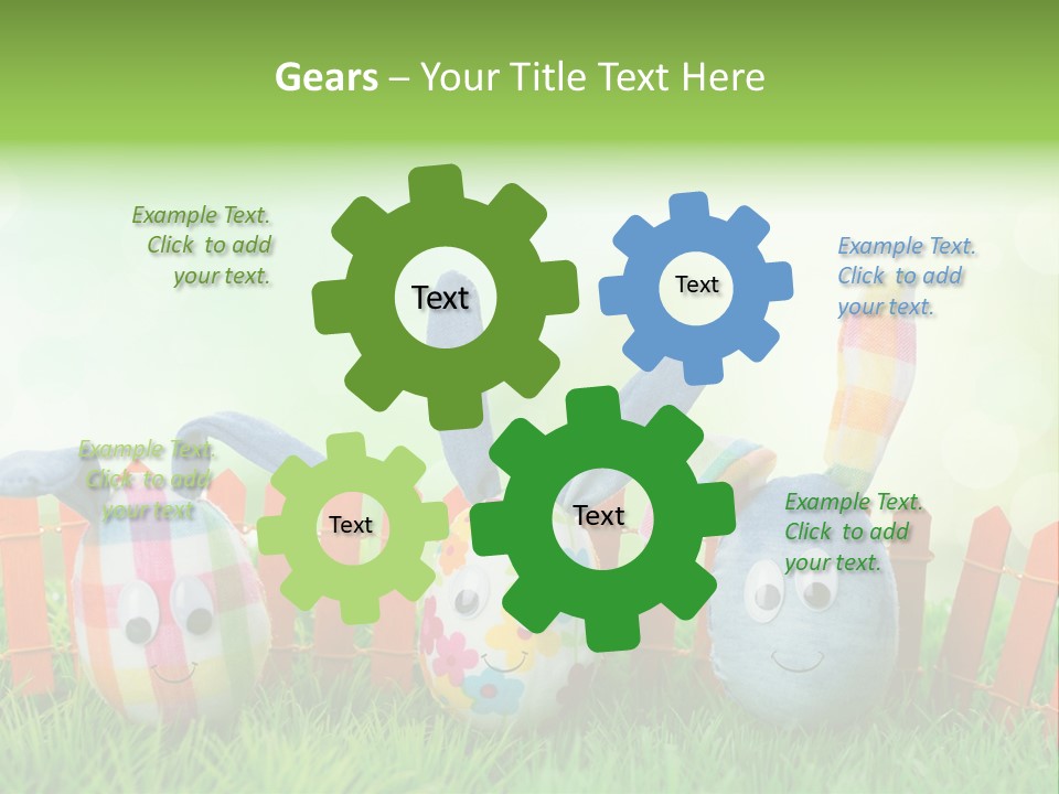 Bunny Ostereier Suchen Finden PowerPoint Template