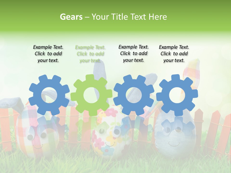 Bunny Ostereier Suchen Finden PowerPoint Template