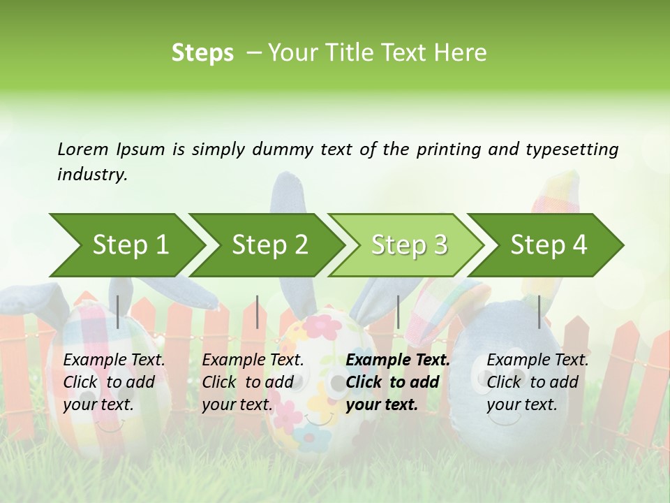 Bunny Ostereier Suchen Finden PowerPoint Template