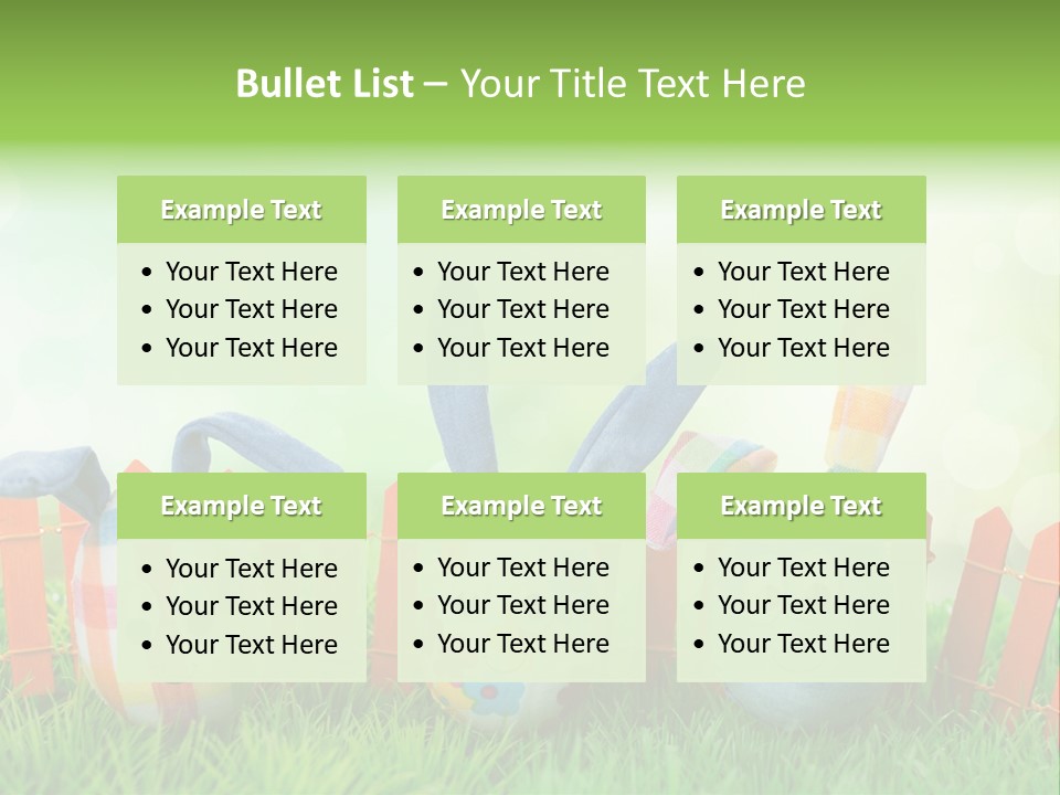 Bunny Ostereier Suchen Finden PowerPoint Template