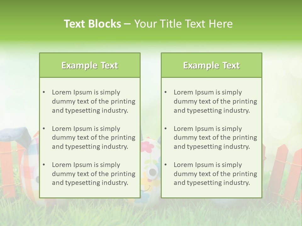 Bunny Ostereier Suchen Finden PowerPoint Template