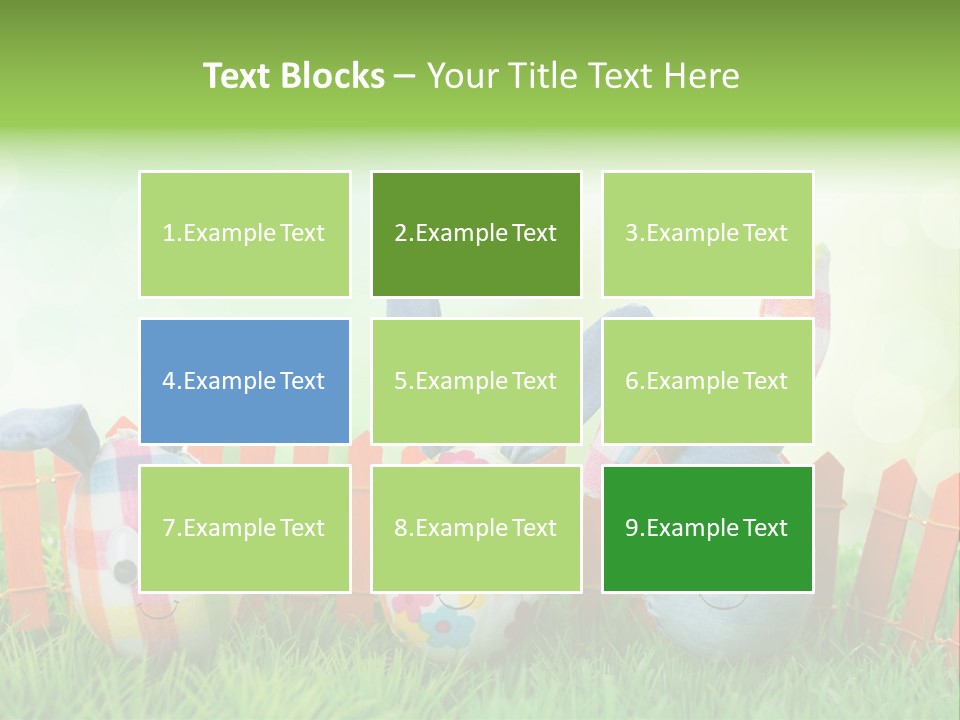 Bunny Ostereier Suchen Finden PowerPoint Template