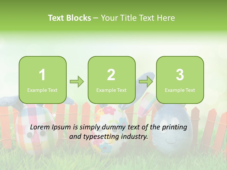 Bunny Ostereier Suchen Finden PowerPoint Template