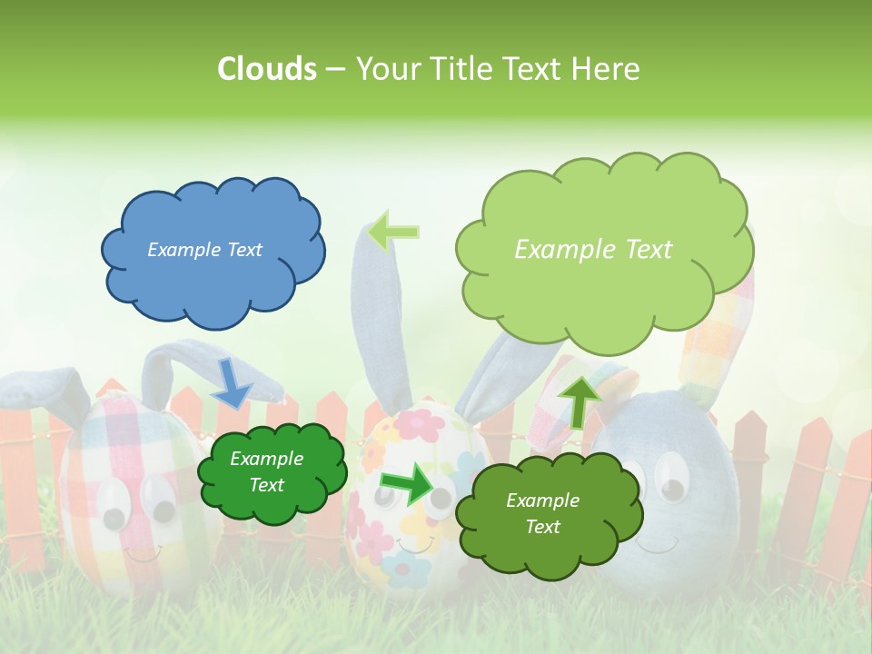 Bunny Ostereier Suchen Finden PowerPoint Template