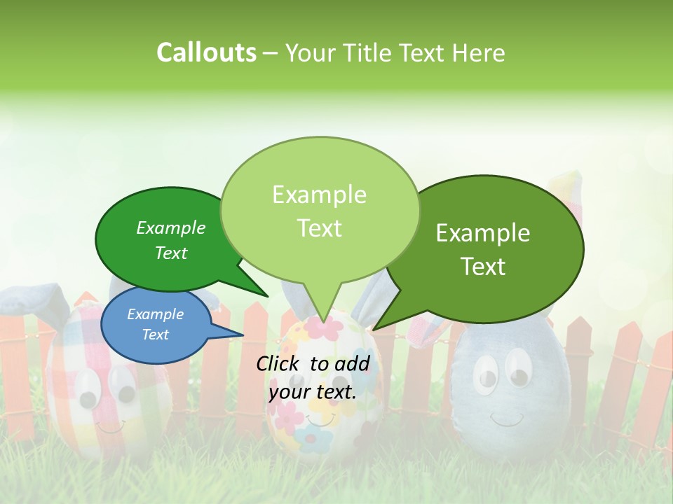 Bunny Ostereier Suchen Finden PowerPoint Template