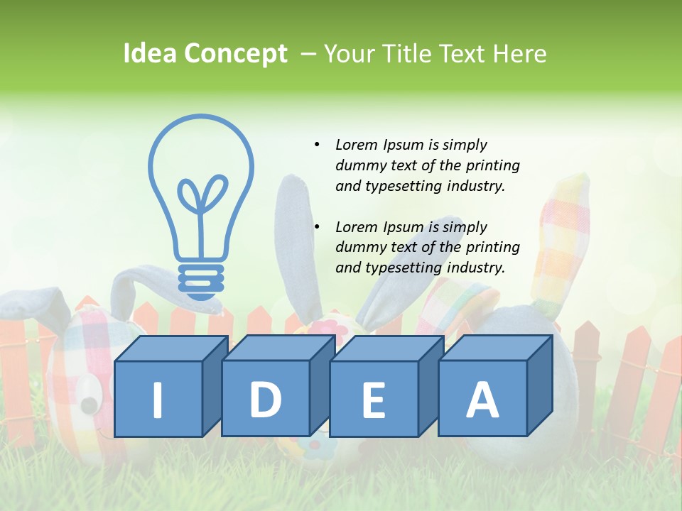 Bunny Ostereier Suchen Finden PowerPoint Template