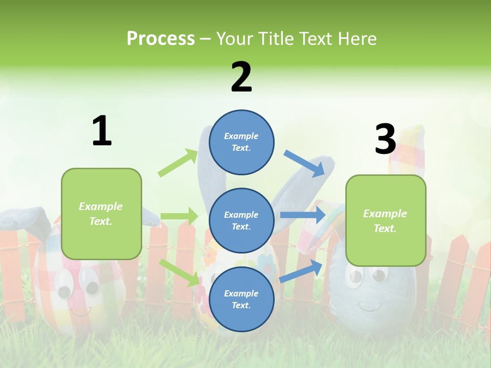 Bunny Ostereier Suchen Finden PowerPoint Template