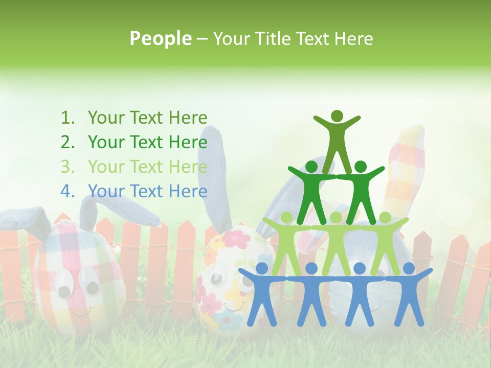 Bunny Ostereier Suchen Finden PowerPoint Template