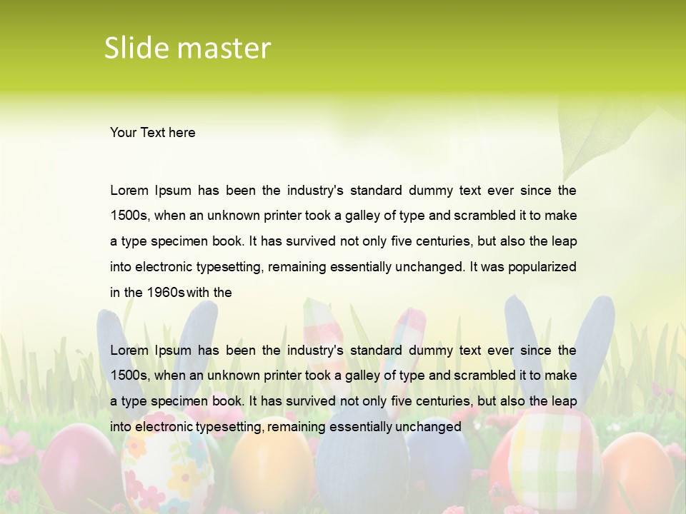 Farbe Osterei Easter PowerPoint Template