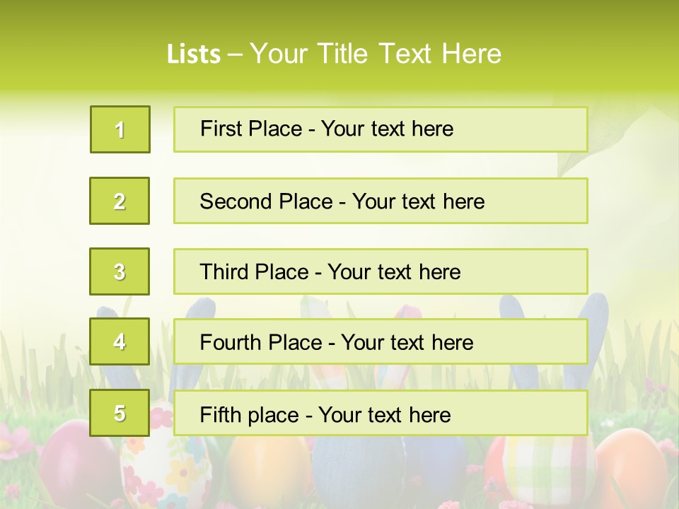Farbe Osterei Easter PowerPoint Template