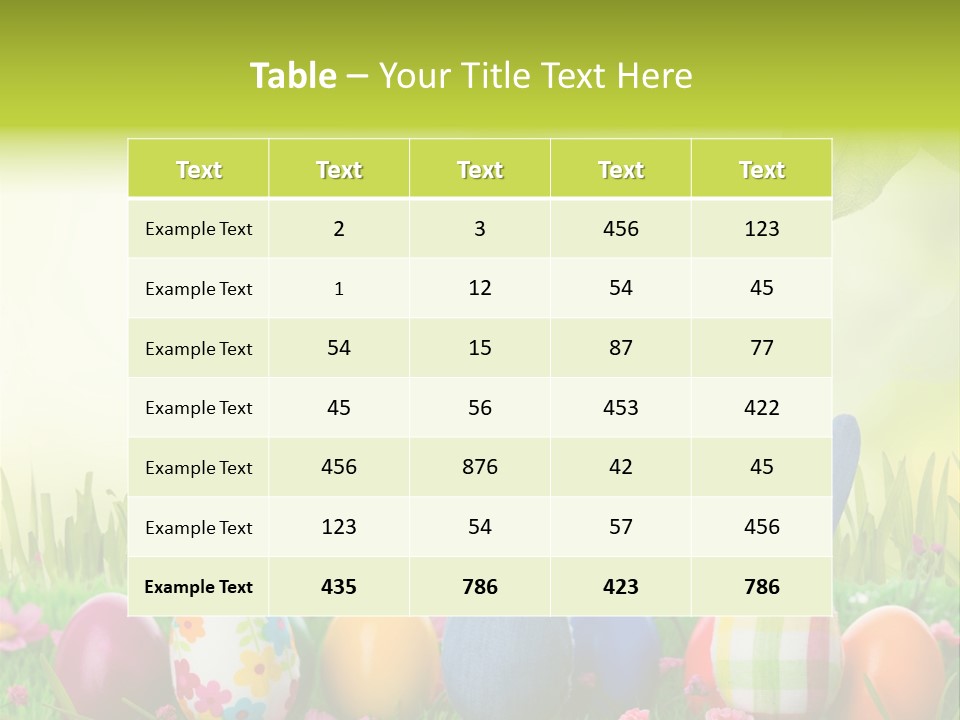 Farbe Osterei Easter PowerPoint Template