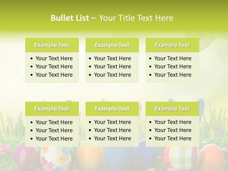 Farbe Osterei Easter PowerPoint Template