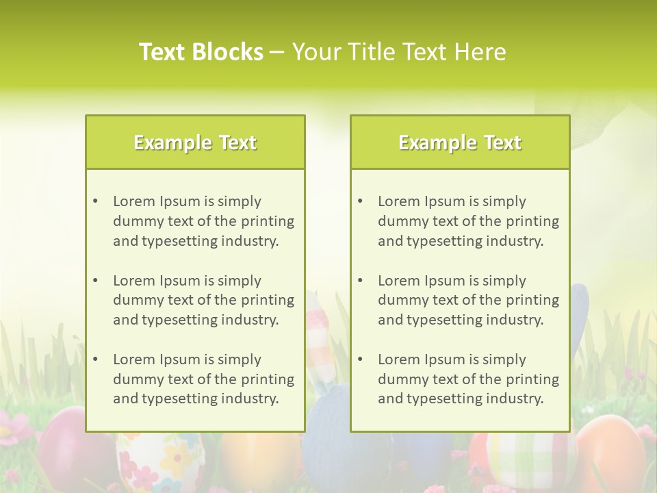 Farbe Osterei Easter PowerPoint Template