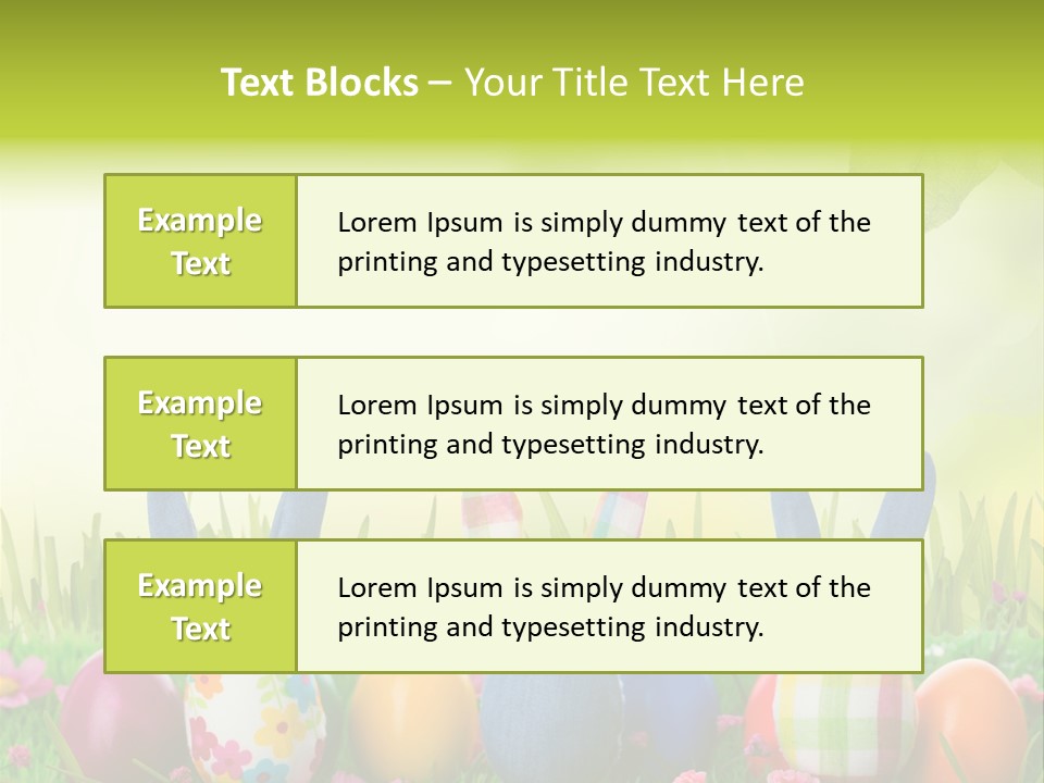 Farbe Osterei Easter PowerPoint Template