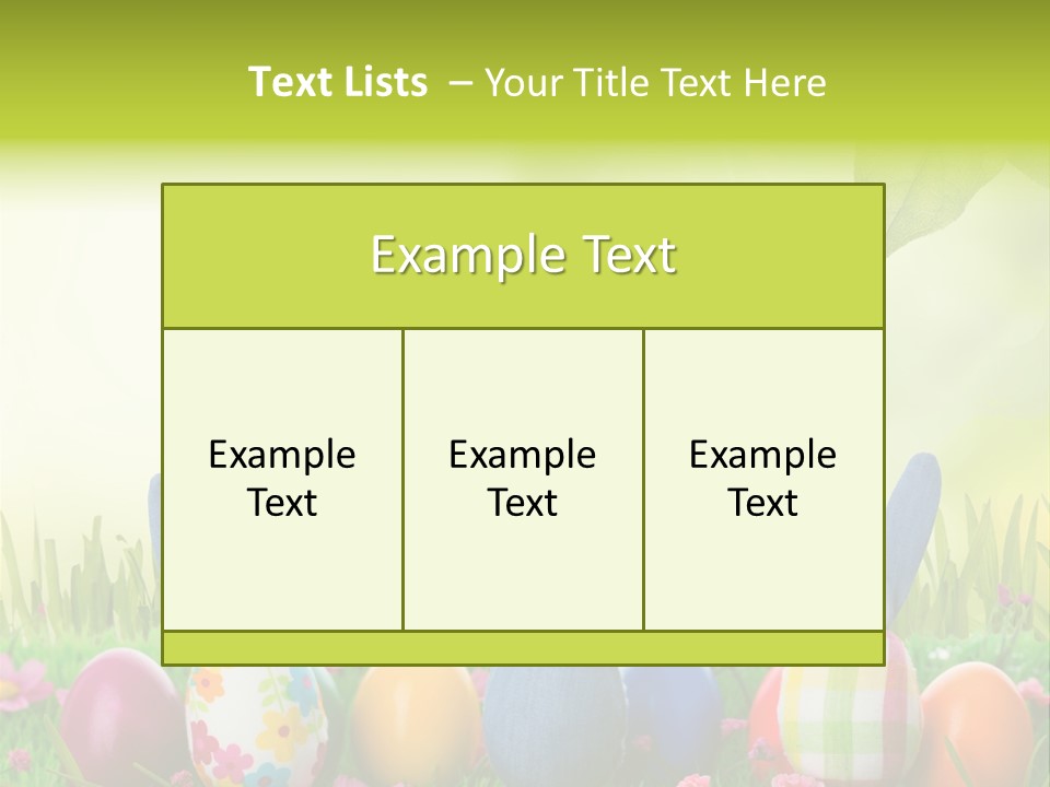 Farbe Osterei Easter PowerPoint Template