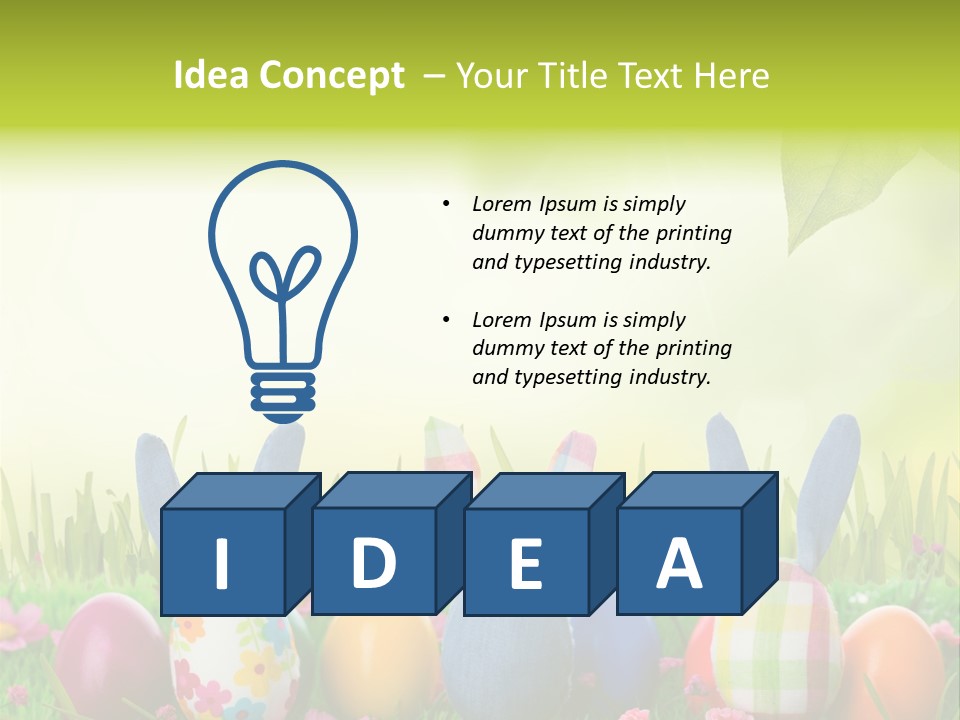 Farbe Osterei Easter PowerPoint Template