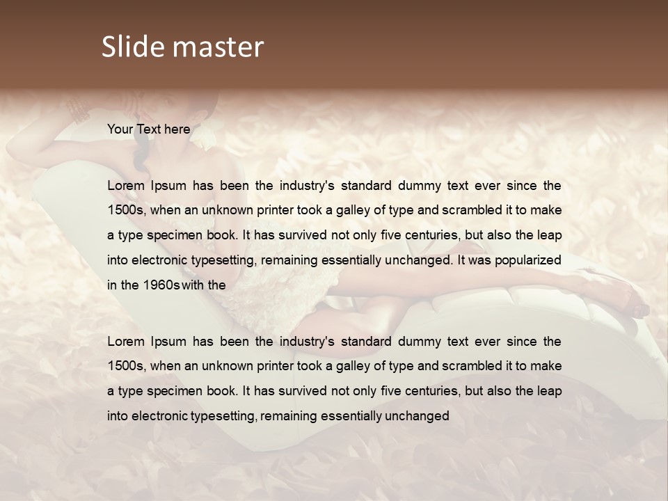 Art Portrait Beauty PowerPoint Template