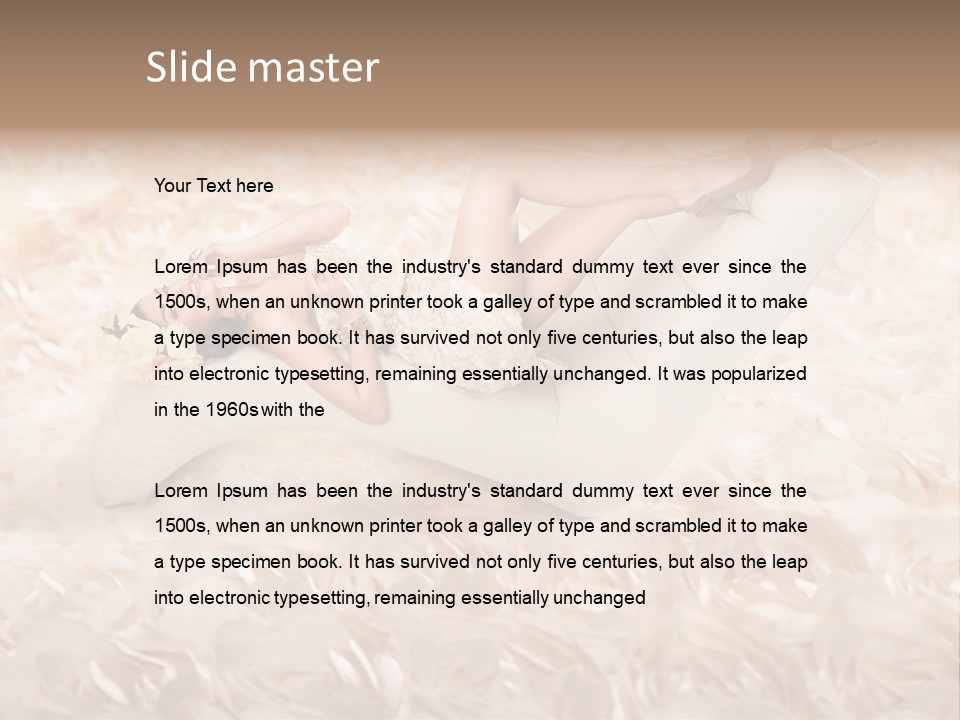 Orchids Lady Eyeshadow PowerPoint Template