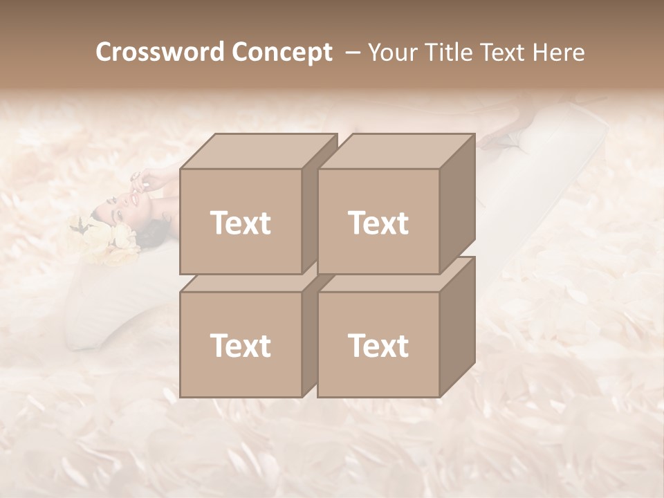 Orchids Lady Eyeshadow PowerPoint Template