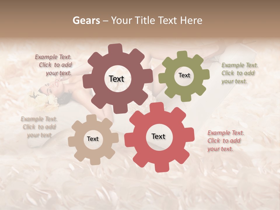 Orchids Lady Eyeshadow PowerPoint Template