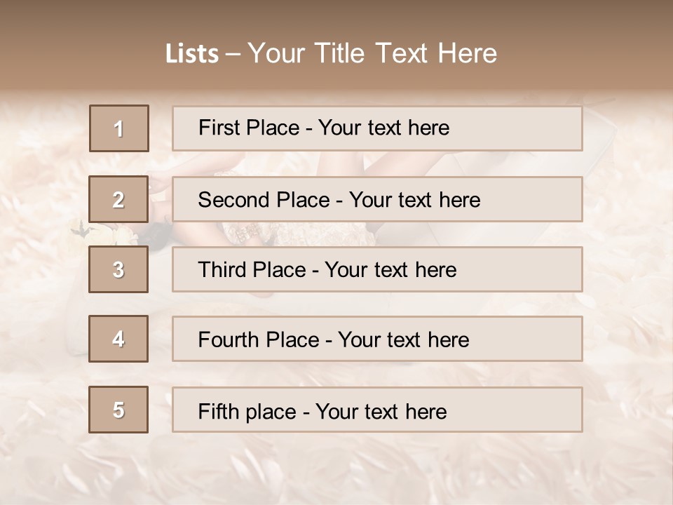 Orchids Lady Eyeshadow PowerPoint Template