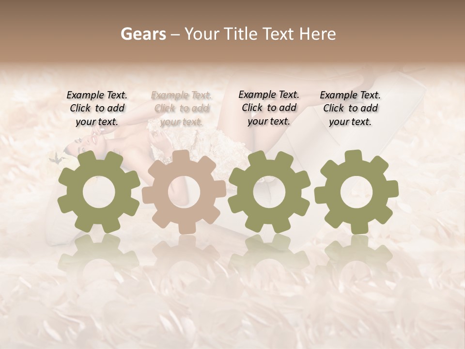 Orchids Lady Eyeshadow PowerPoint Template