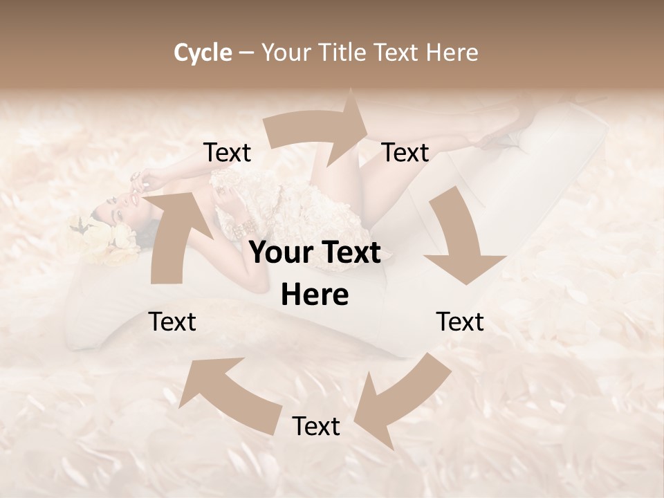 Orchids Lady Eyeshadow PowerPoint Template