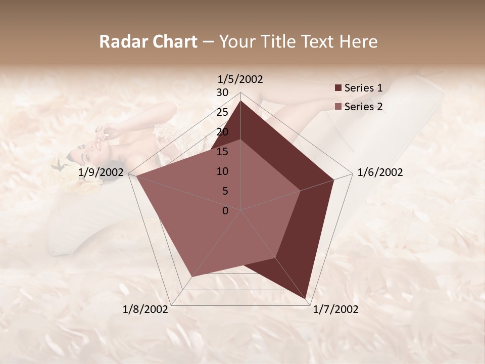 Orchids Lady Eyeshadow PowerPoint Template