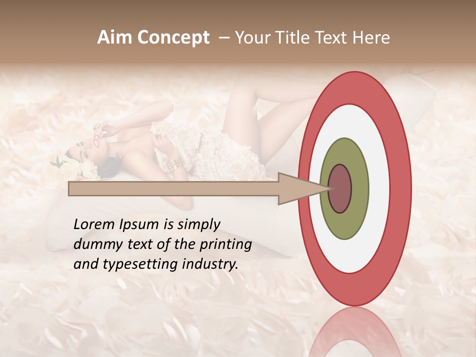 Orchids Lady Eyeshadow PowerPoint Template