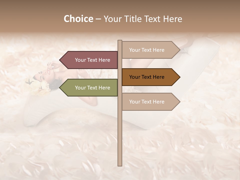 Orchids Lady Eyeshadow PowerPoint Template