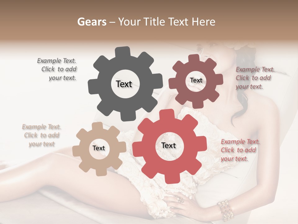 Young Body Lips PowerPoint Template