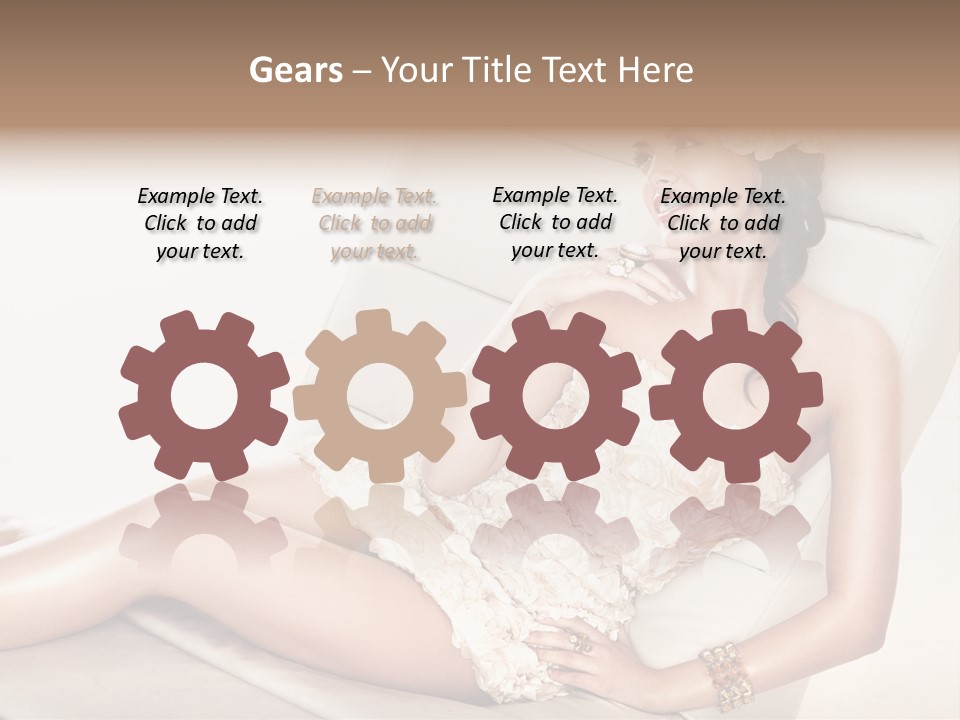 Young Body Lips PowerPoint Template