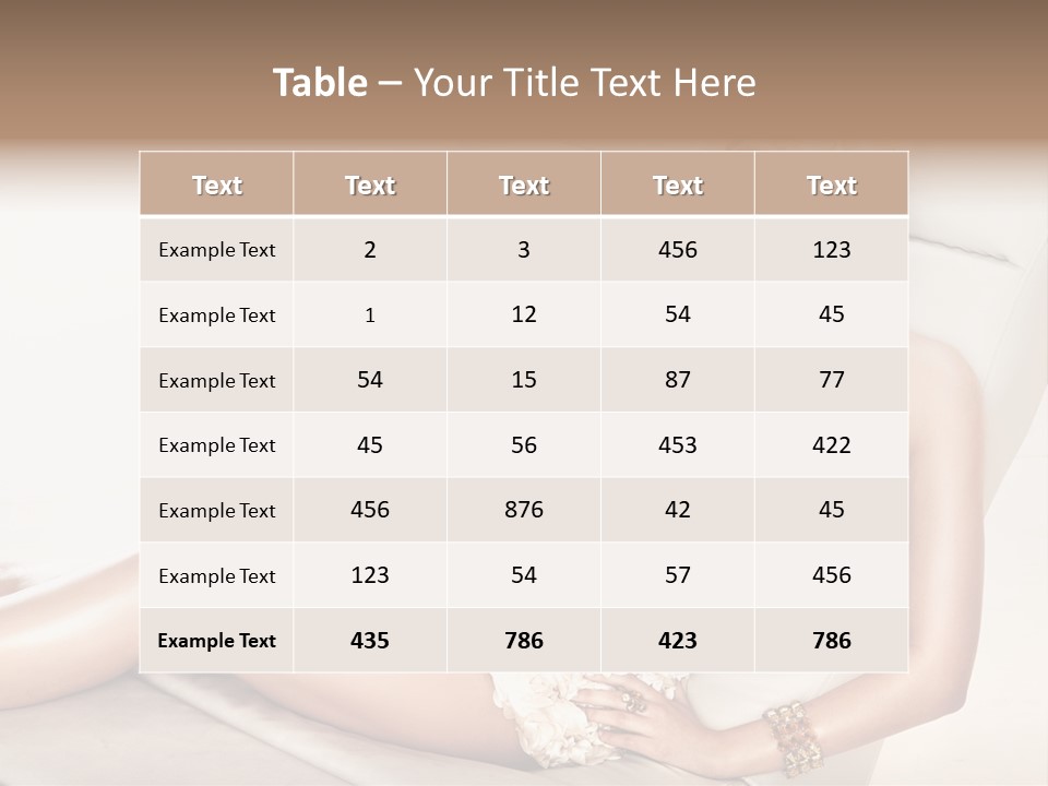 Young Body Lips PowerPoint Template