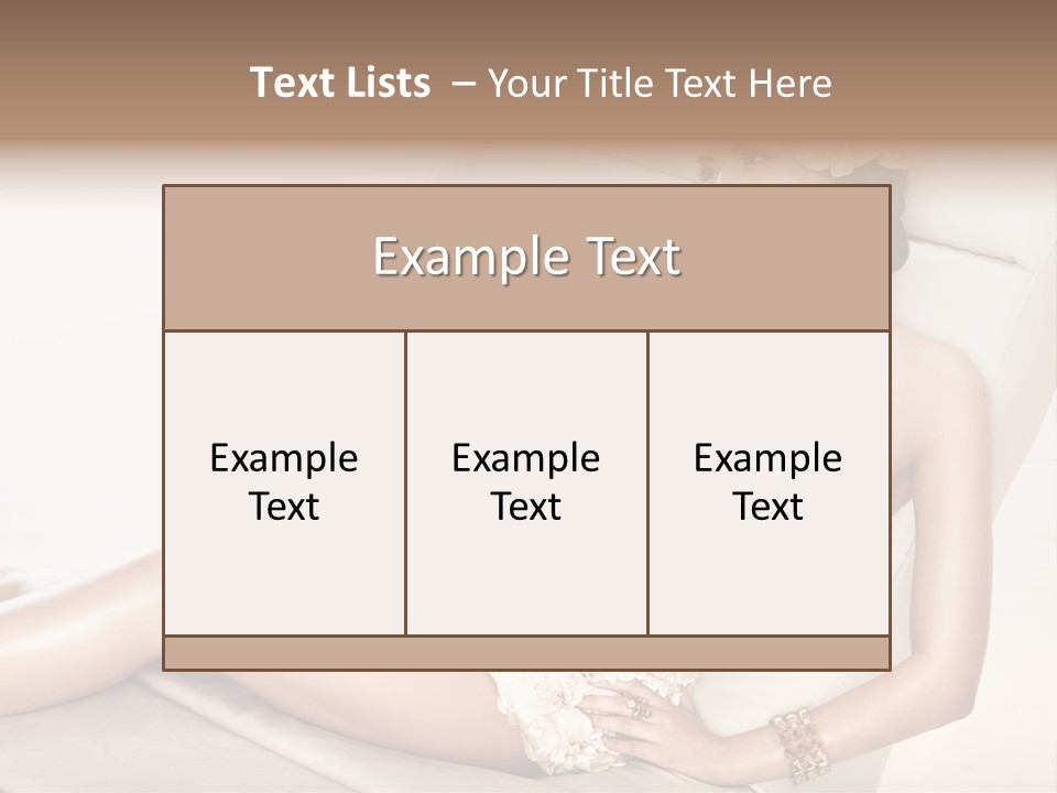 Young Body Lips PowerPoint Template