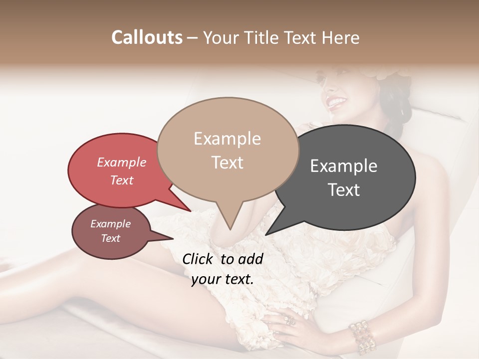 Young Body Lips PowerPoint Template