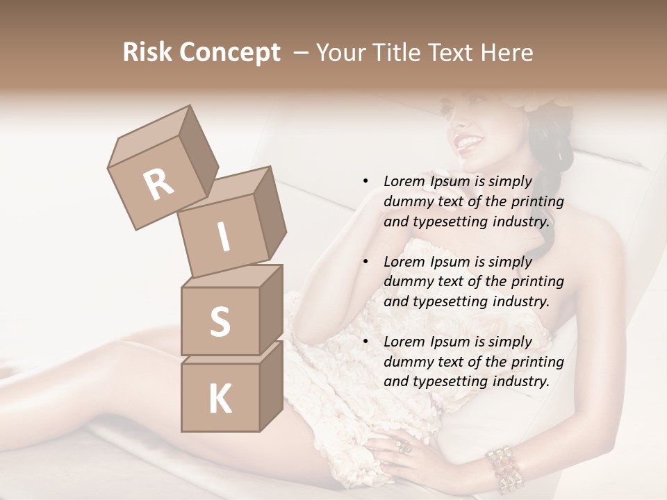 Young Body Lips PowerPoint Template