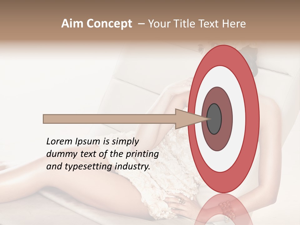 Young Body Lips PowerPoint Template