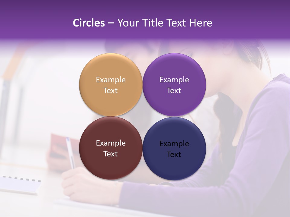 Young Happy Female PowerPoint Template