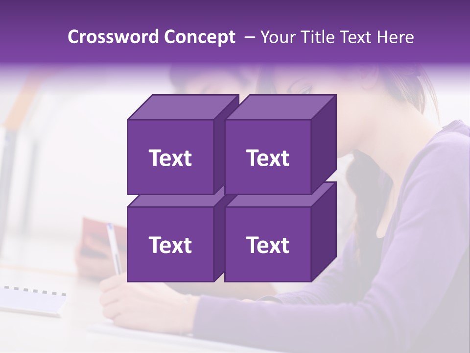 Young Happy Female PowerPoint Template