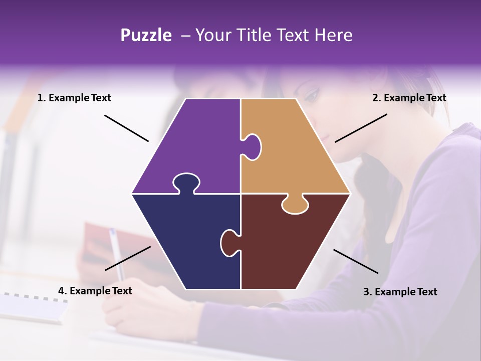 Young Happy Female PowerPoint Template