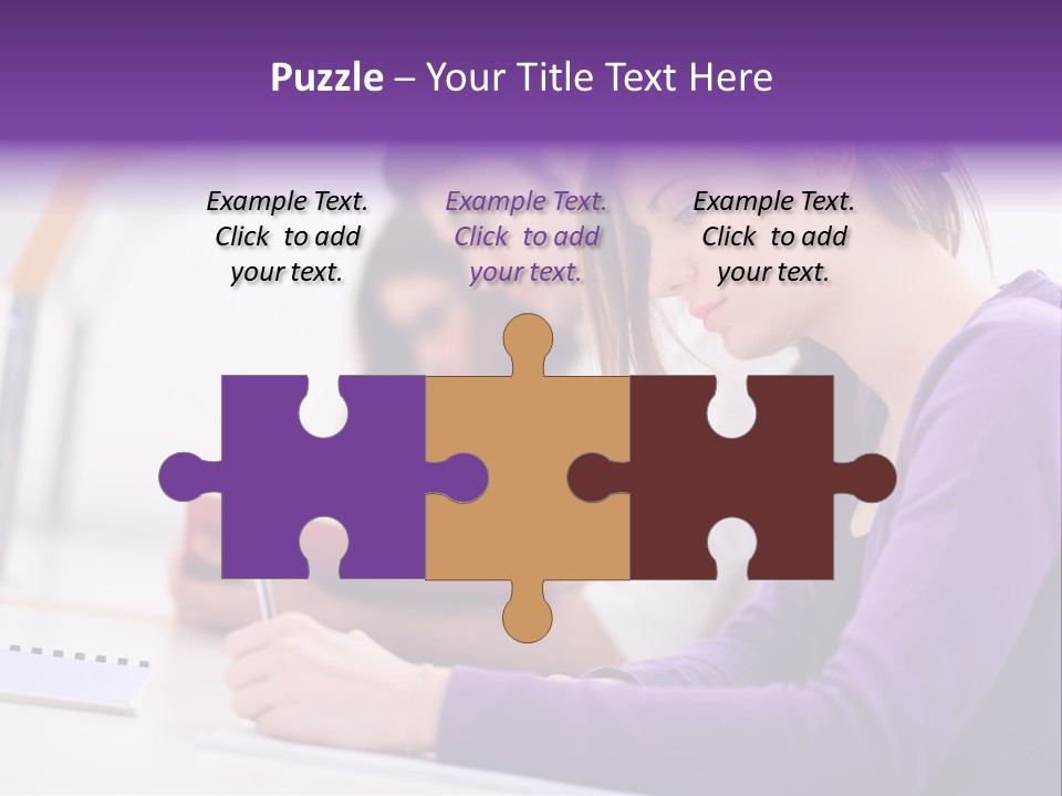 Young Happy Female PowerPoint Template