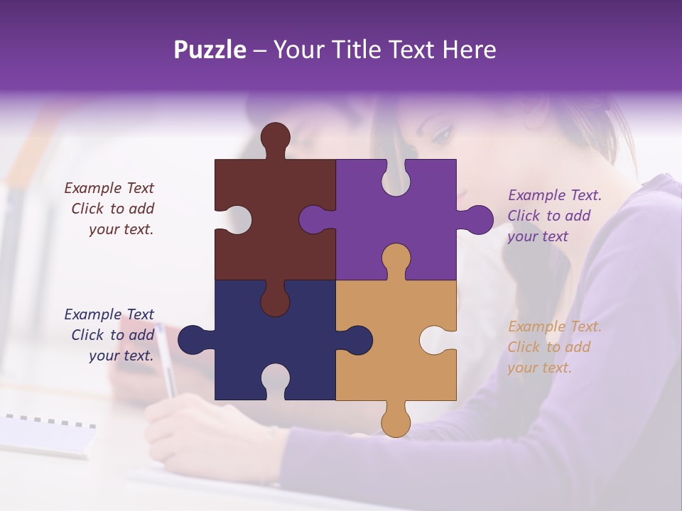 Young Happy Female PowerPoint Template