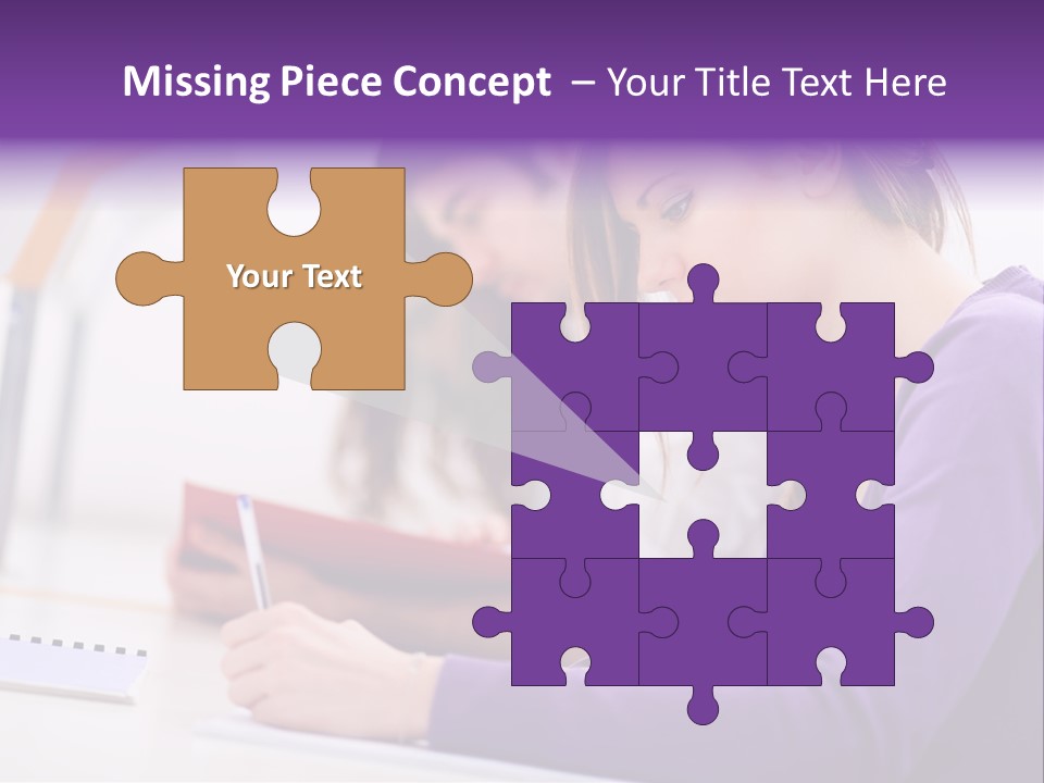 Young Happy Female PowerPoint Template