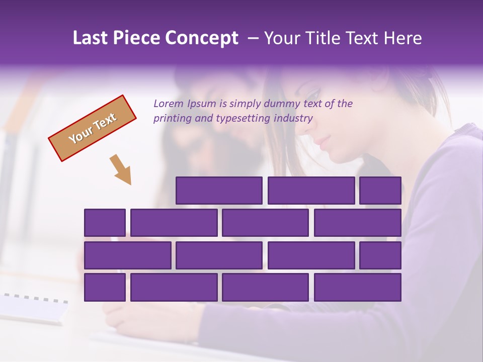 Young Happy Female PowerPoint Template